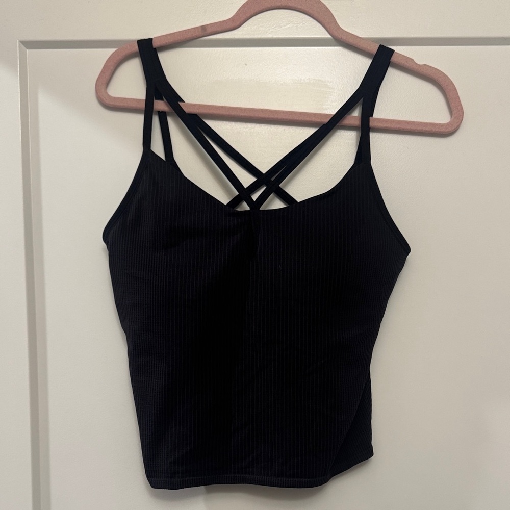 Lululemon Athletica Black Strappy Tank Top